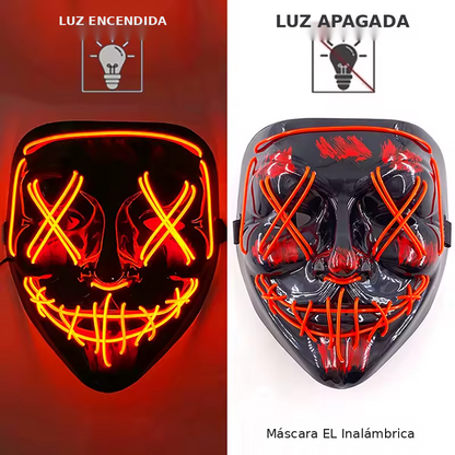 Máscara de Purga LED Neón — Halloween