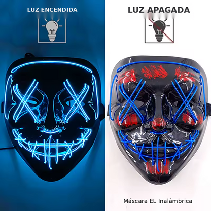 Máscara de Purga LED Neón — Halloween
